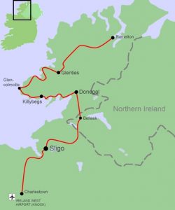 Cycle tour map for KHD, from Ireland by bike