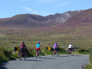 Group cycling near Sliabh Liag Ireland by Bike cycling holidays