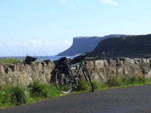 On the Road to Cushendall on Causeway Coast cycling holiday with Ireland by Bike