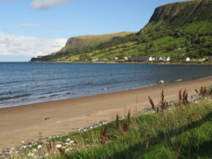 Waterfoot Beach on Causeway Coast self-guided cycling holiday with Ireland by Bike