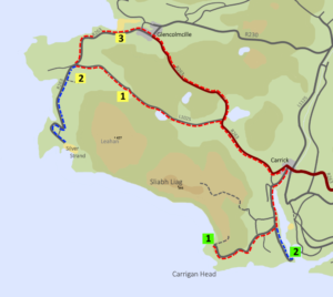 One Day E-bike tour map