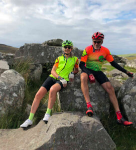 Cyclists enjoying self-guided tour in Ireland